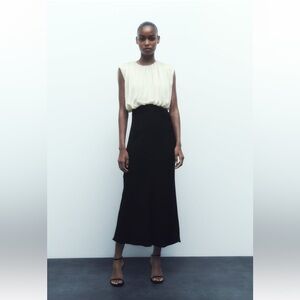 Zara combination cut out dress